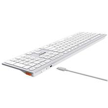 A4 Tech Fbx50C Kablosuz Mm Şarjlı Q Beyaz Klavye 