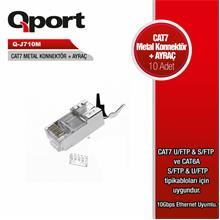 Qport Q-J710M Cat7 Konnektör [Ayraç] (10 Lu Paket)