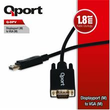 Qport 1.8 Metre Display Port To Vga Çevirici Kablo (Q-Dpv)