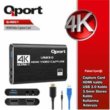 Qport Hdmı 4K Capture Kart (Q-Hdc1)