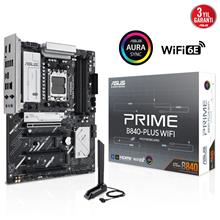 Asus Prıme B840-Plus Wıfı Am5 Ddr5 7600 Hdmı Dp 3Xm2 Usb Gbit Rgb Atx 