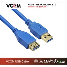 Vcom Cu302-1.5Mt Şeffaf Usb 3.0 Uzatma Kablosu Mavi(Kablo Usb Vcom Cu302-1.5) - 1