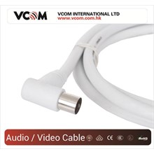 Vcom Cv601R 1.5Mt Analog Beyaz Tv Kablosu(Kablo Vcom Cv601R-1.5) - 1