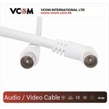 Vcom Cv601R 3Mt Analog Beyaz Tv Kablosu(Kablo Vcom Cv601R-3) - 1