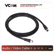 Vcom Cv602-B 5Mt Analog Siyah Tv Uzatma(Kablo Vcom Cv602B-5) - 2