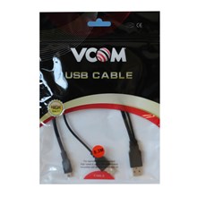 Vcom Usb 2.0 2-Mini Usb 5Pin Black 0.3M(Kablo Vcom Cu216 2-5P) - 1