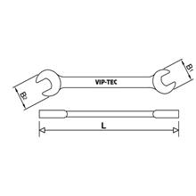 Vıp-Tec Çatal İki Ağız Anahtar Vt1101011(Hrd Vıp-Tec Vt1101011) - 2