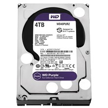 Wd 4Tb Purple 3,5" 64Mb 5400Rpm Wd40Purz Harddisk(Oem Hdd 4Tb Wd40Purz) - 1