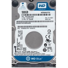 Wd 500Gb Blue 2,5" 32Mb 5400Rpm Wd5000Lpcx Notebook Harddisk(Oem Hdd Nt 500Gb Wd500) - 1