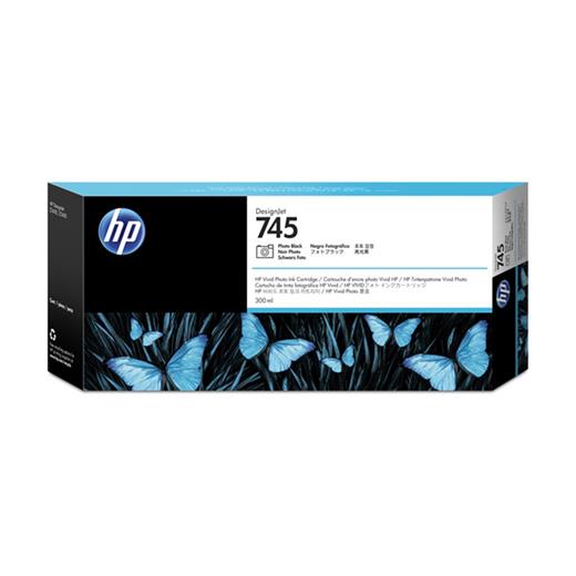 Hp 745 Photo Black Foto Siyah 300Ml Plotter Kartuşu F9K04A(Hp F9K04A)