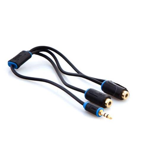 Hytech Hy-B105 0.3M Stereo F To 2 Rca M Kablosu(Kablo Str Hy-B105)