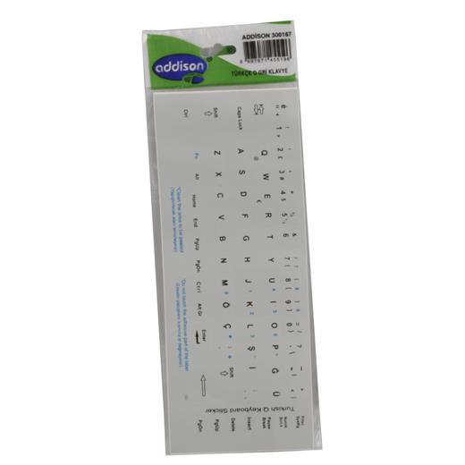 Addison 300167 Beyaz F Klavye Stıker(Kl Addıson 300167)