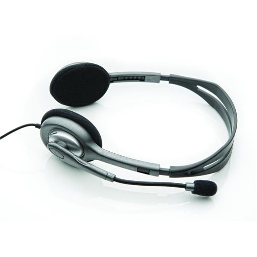 Logitech 981-000271 H110 Stereo Kulaküstü Gri Kulaklık(005.Logıtech 981-000271)
