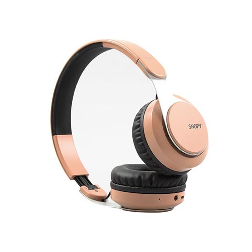Snopy Sn-34Bt Cosy Rose Gold Mobil Telefon Uyumlu Bluetooth Kablosuz Mikrofonlu Kulaklık(005.Snopy Sn-34Bt Rose)