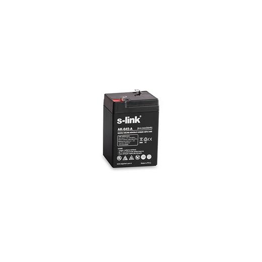 S-Link Ak-645-A 6V 4.5Ah Bakımsız Kuru Akü(Akü S-Link Ak-645-A)