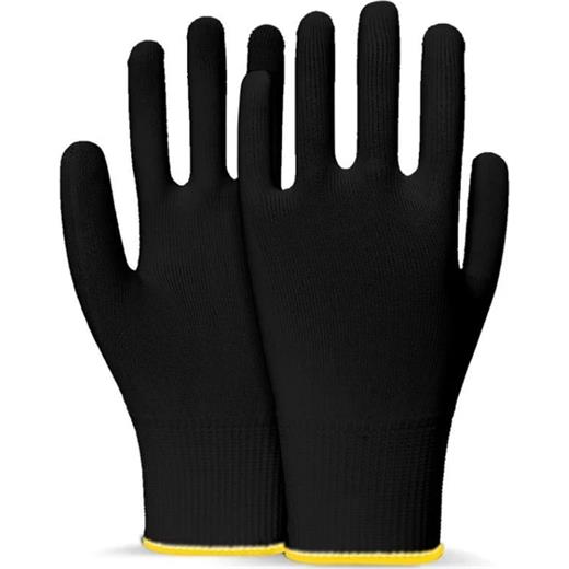 Beybi Polyester Örgülü Siyah 9 Beden Kasiyer Eldiven 10Lu Paket(Beybi Poly Ksyr Eld 9 S)