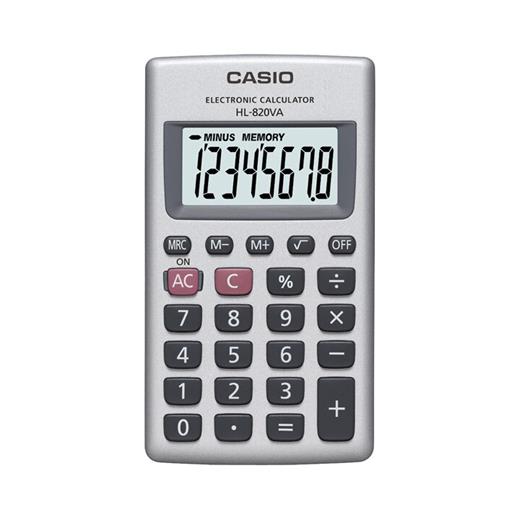 Casio Hl-820Va-W 8 Hane Beyaz Cep Tipi Hesap Makinesi(Casıo Hl-820Va-W)