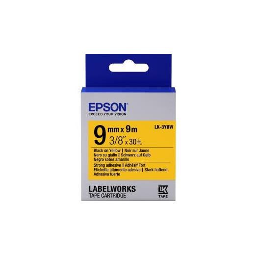Epson Lk-3Ybw Strong Siyah Üzeri Sarı 9Mm 9Metre Etiket(Epson Lk-3Ybw)