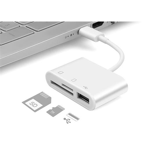 Hytech Hy-Xo50 Typec To Usb2.0 + Sd + Tf(Kablo Ç Hytech Hy-Xo50)