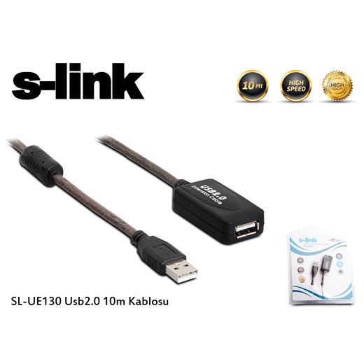 S-Link Sl-Ue130 10Mt Usb 2.0 Extender Usb Uzatma Kablosu(Kablo Usb S-Link Ue130)