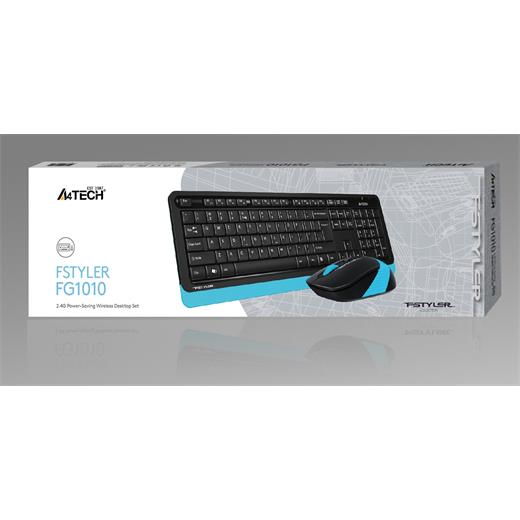 A4 Tech Fg1010 2.4G Mavi Q Fn-Mm Klv+Optik Mouse Set(Kl Tech Fg1010 Mavi)