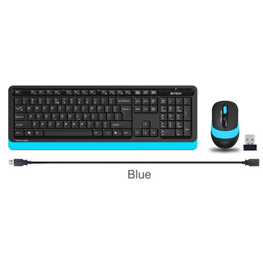 A4 Tech Fg1010 2.4G Mavi Q Fn-Mm Klv+Optik Mouse Set(Kl Tech Fg1010 Mavi)
