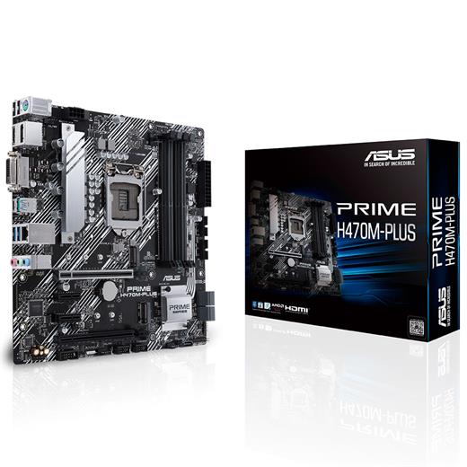 Asus Prıme H470M-Plus 2933Mhz Ddr4 Soket 1200 M.2 Dp Hdmı Dvı Matx Anakart(Oem Brd Asus H470M-Plus)