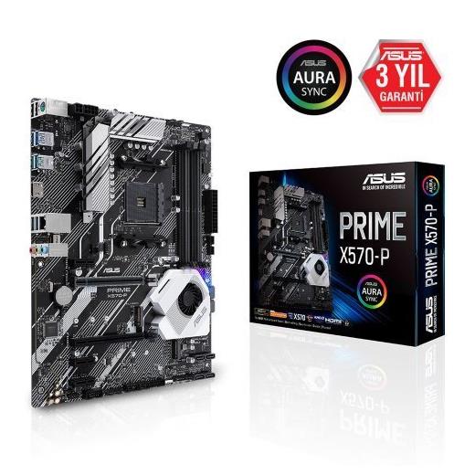 Asus Prime X570-P Amd X570 Soket Am4 Ddr4 4400(Oc)Mhz Atx Gaming Anakart(Oem Brd Asus Prıme X570)