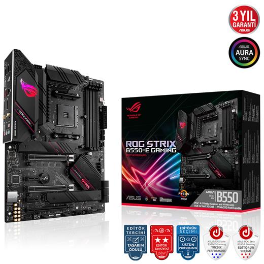 Asus Rog Strix B550-E Gaming Amd Am4 3.Nesil Ddr4 Dp Hdmı Anakart(Oem Brd Asus Rs B550Eg)