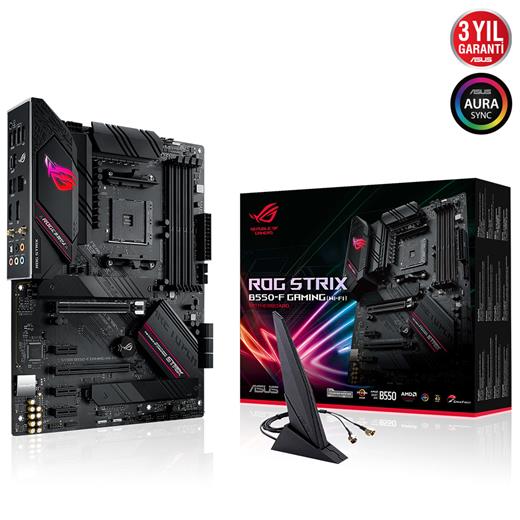 Asus Rog Strix B550-F Gaming (Wı-Fı) Amd Am4 3.Nesil Ddr4 Dp Hdmı Anakart(Oem Brd Asus Rs B550Fw)