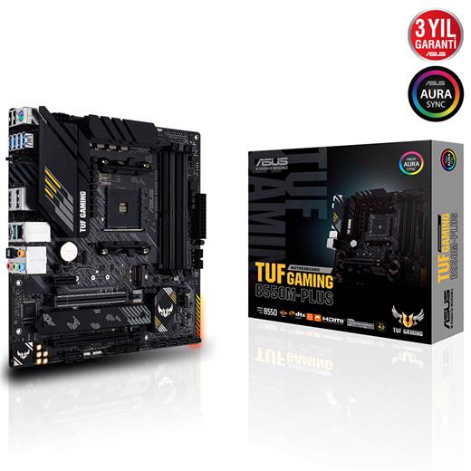Asus Tuf Gaming B550M-Plus Amd Am4 3.Nesil Ddr4 Dp Hdmı Anakart(Oem Brd Asus Tgb550Mp)