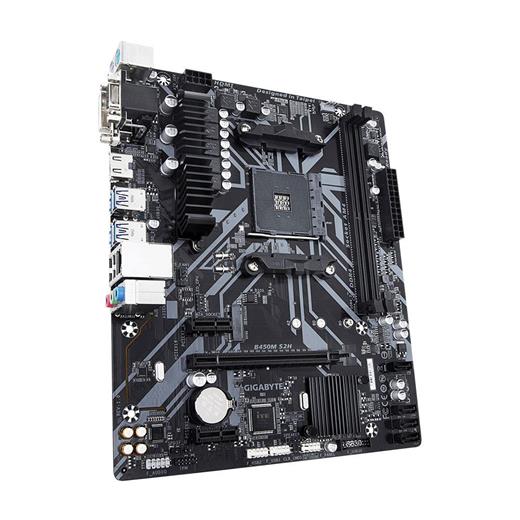 Gıgabyte B450M S2H Amd B450 Socket Am4 Ddr4 3200Mhz(O.C.) M.2 Usb 3.1  Anakart(Oem Brd Giga B450M S2H)