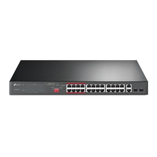 Tp-Link Tl-Sl1226P 24 Port 10-100 Mbps Poe+ 2 Port 10-100-1000 Mbps Switch 2 Port Sfp Çelik Kasa(Oem Hub 24 Tl-Sl1226P)