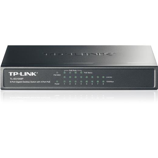 Tp-Link Tl-Sg1008P 8 Port 4 Port Poe+ 10-100-1000 Mbps Switch  Çelik Kasa(Oem Hub 8 Tl-Sg1008P)