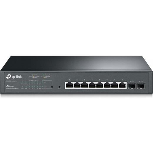 Tp-Link T1500G-10Ps 8 Port Poe+ 10-100-1000 Mbps Yönetilebilir Switch 2 Port Sfp Çelik Kasa Rack Mount(Oem Hub T1500G-10Ps)