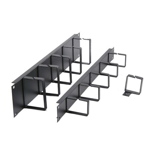 1U Kablo Düzenleyici Metal Tutuculu Siyah(Oem Kabin Aks Org1U-S)