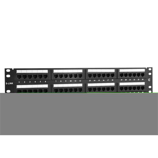 S-Link  Sl-Pc48 48 Port Cat5 Utp Patch Panel(Oem Panel S-Link Sl-Pc48)