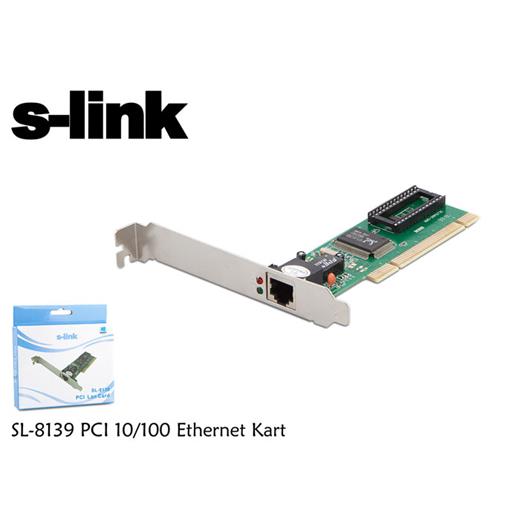 S-Link Sl-8139 Pcı 10-100 Erhernet Kart(Oem Pcı S-Link Sl-8139)
