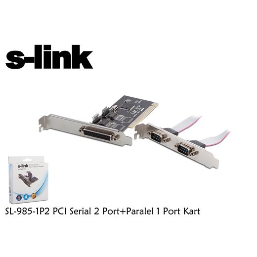 S-Link Sl-985-1P2 1 Port Paralel + 2 Port Rs232 Pcı Kart(Oem Pcı S-Link Sl985-1P2)