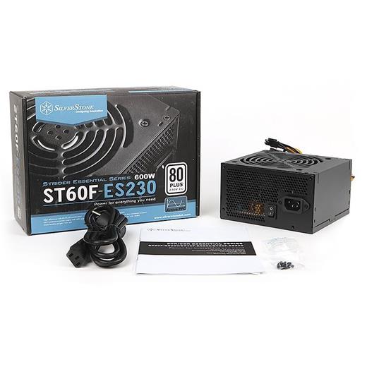 Silverstone Strider 80Plus Sertifikalı 600W (Tek 12V Kanal, 46A Akım) Güç Kaynağı(Oem Pw Sılverstone 600W)