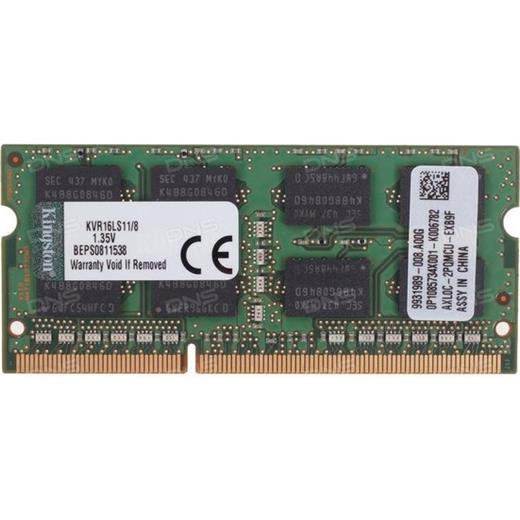 Kıngston 8Gb Ddr3L 1600Mhz Cl11 1.35V Kvr16Ls11-8  (Pc3-12800) Notebook Ram Kutusuz(Oem Ram Not K 8-1600 Lw)