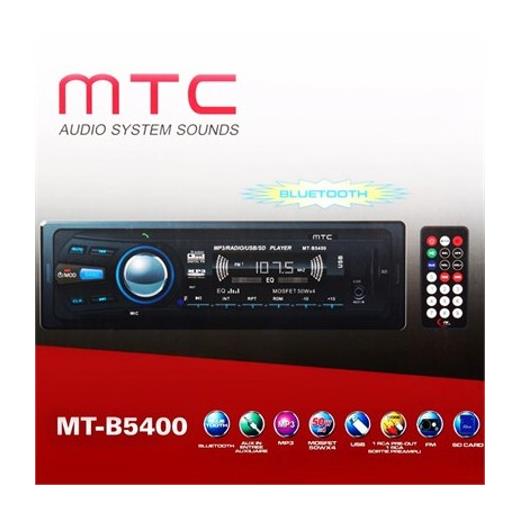 Mtc Mt-B5400 Bluetoothlu Usb Sd Mp3 Wma Am Fm Mpx(Oto Teyp Mtc Mt-B5400)