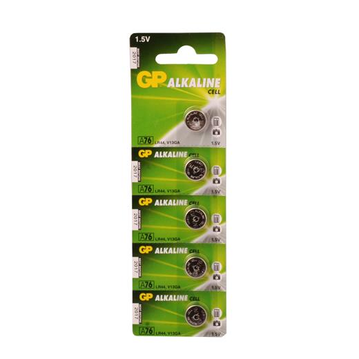 Gp Gpa76-C5 Lr44 Alkalin Düğme Pil 5Li Paket (Pil Mıcro Gp Gpa76-C5)