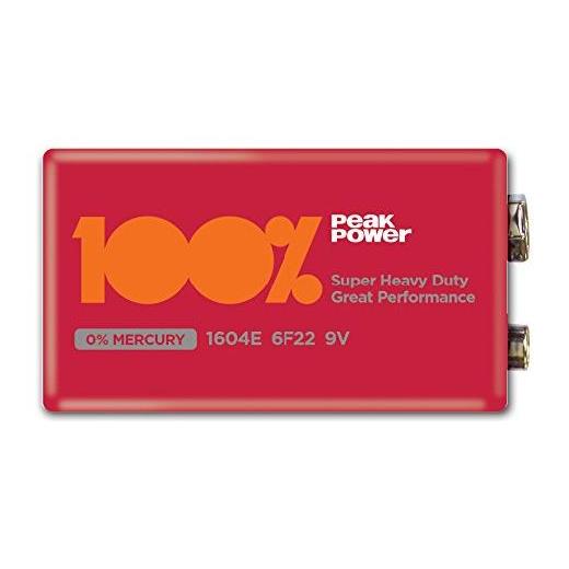 Peak Power 9V Çinko Pil 10Lu Paket Pp1604E-2S1(Pil Peak Pp1604E-2S1)
