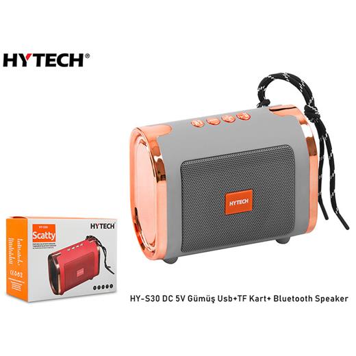 Hytech Hy-S30 Dc 5V Bluetooth Speaker Gümüş Usb+Tf Kart+(Spk Hytech Hy-S30 Gümüş)
