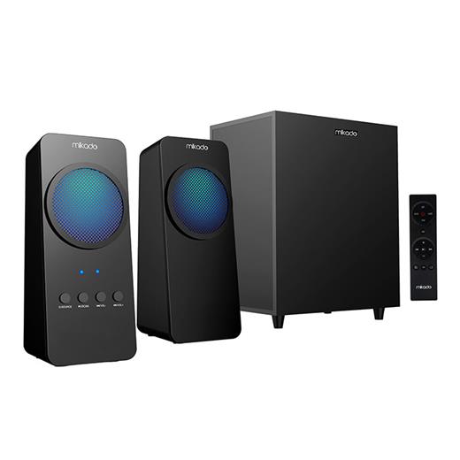 Mikado Md-318Bt 2+1 25W Siyah Usb+Fm+Bluetooth Destekli Led Işıklı Speaker(Spk Mıkado Md-318Bt)