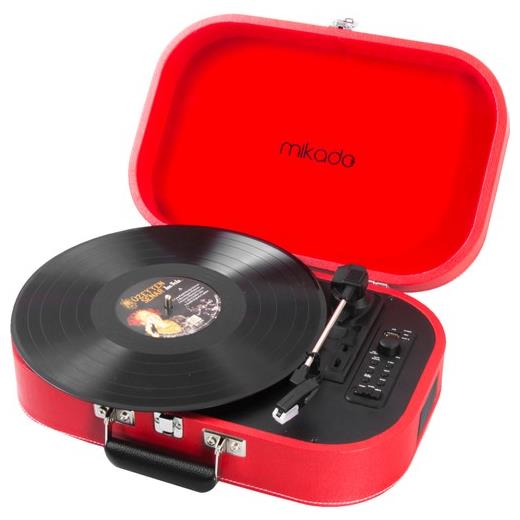 Mikado Nostalgia Mn-101 Pikap Kırmızı Usb+Rca+Bluetooth(Spk Mikado Mn-101 Kırmız)