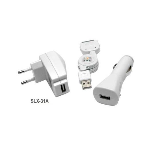 S-Link Slx-31A I-Pod Priz + Çakmak Şarj Aleti(Tel K Iphş Slx-31A)