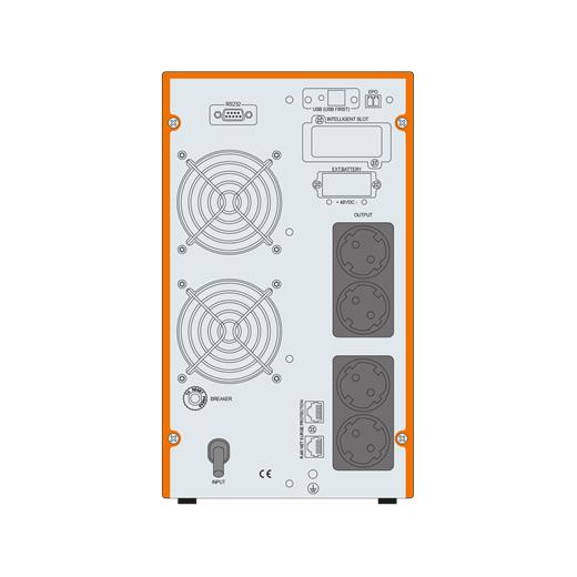Makelsan Powerback Se Serisi 2 Kva Online 1F-1F 4-9Ah Akü Güç Kaynağı(Ups Makelsan 2Kva 9Ah)
