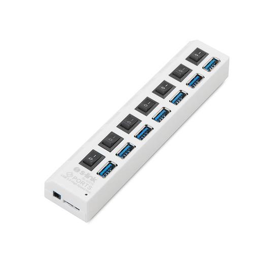 S-Link Sl-U370 7 Port Usb 3.0 Adaptörlü Usb Hub(Usb Hub Sl-U370)